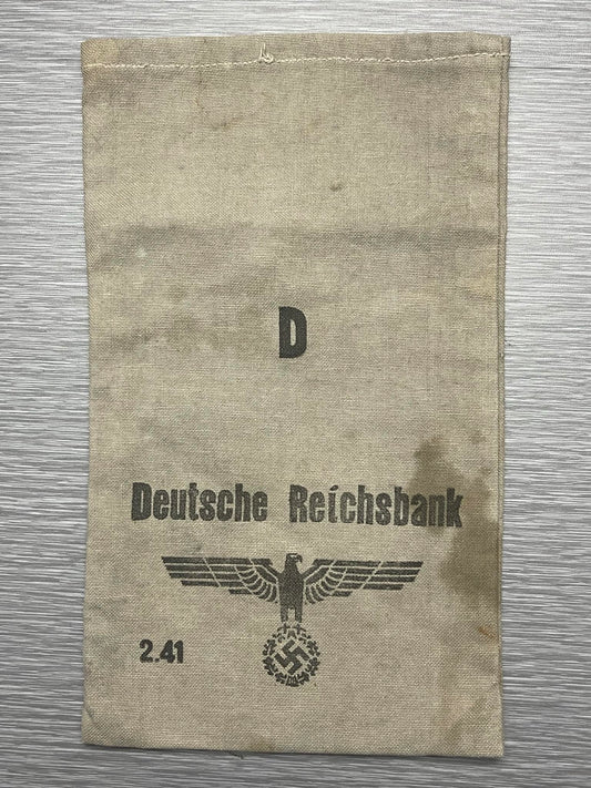 GERMAN WW2 HEER DEUTSCHE REICHSBANK COIN/MONEY BAG