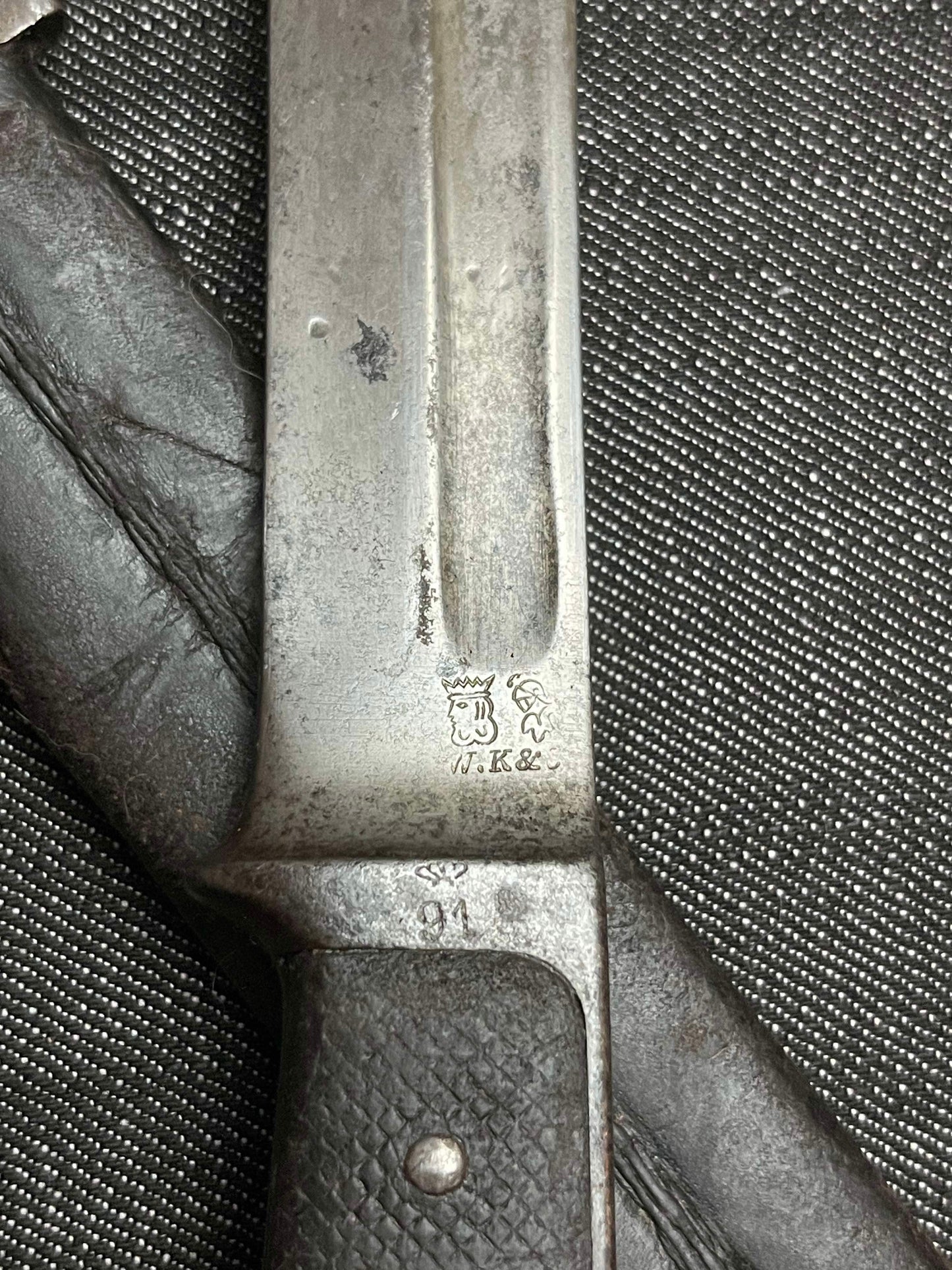 GERMAN 1891 M1889/93 KRAG RIFLE BAYONET BY WEYERSBERG & KIRCHBAUM