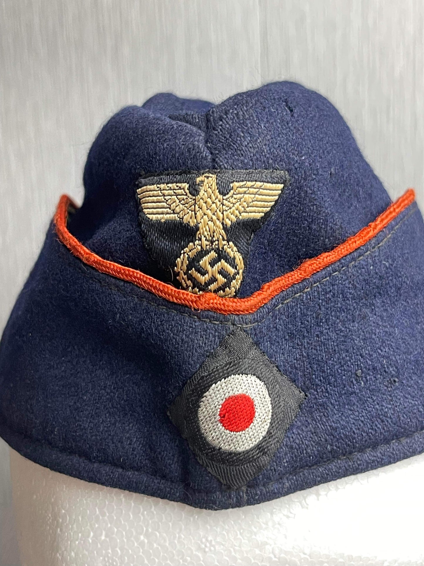 GERMAN WW2 1942 DR 'DEUTSCHE REICHSBAHN' CAP "SCHIFFCHEN" MAKER MARKED