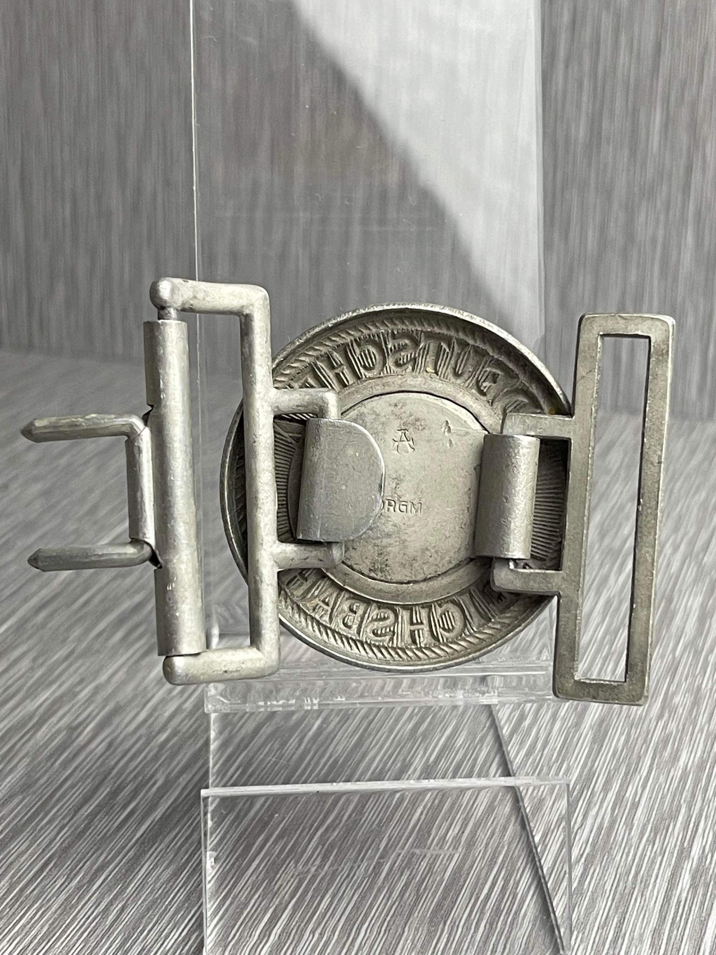 GERMAN WW2 DEUTSCHE REICHSBAHN BAHNSCHUTZ POLIZEI LEADER'S BUCKLE BY ASSMAN