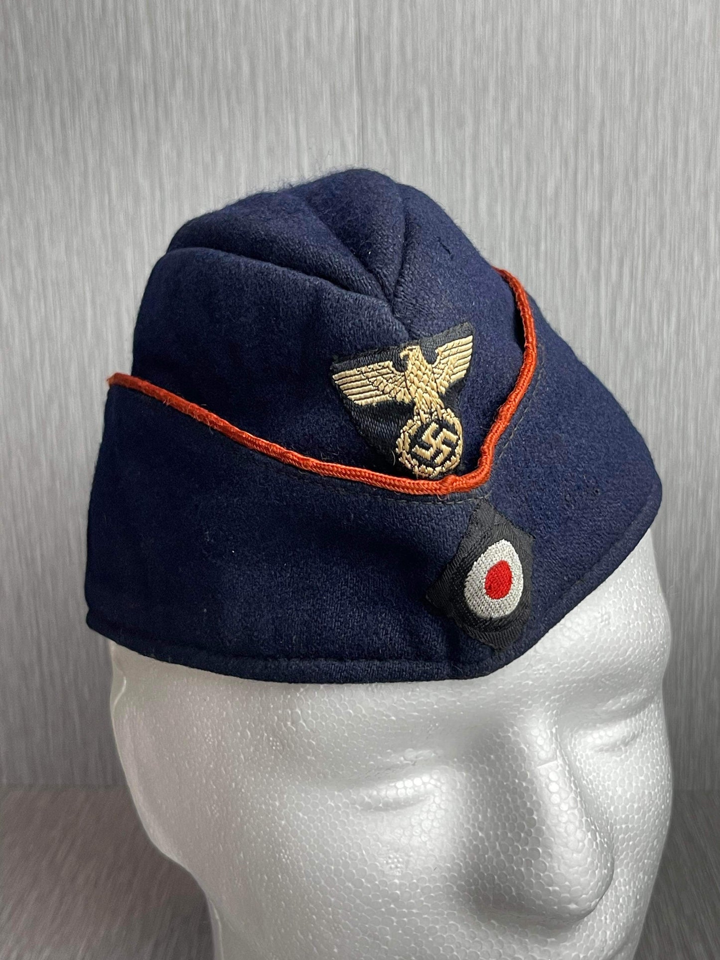 GERMAN WW2 1942 DR 'DEUTSCHE REICHSBAHN' CAP "SCHIFFCHEN" MAKER MARKED