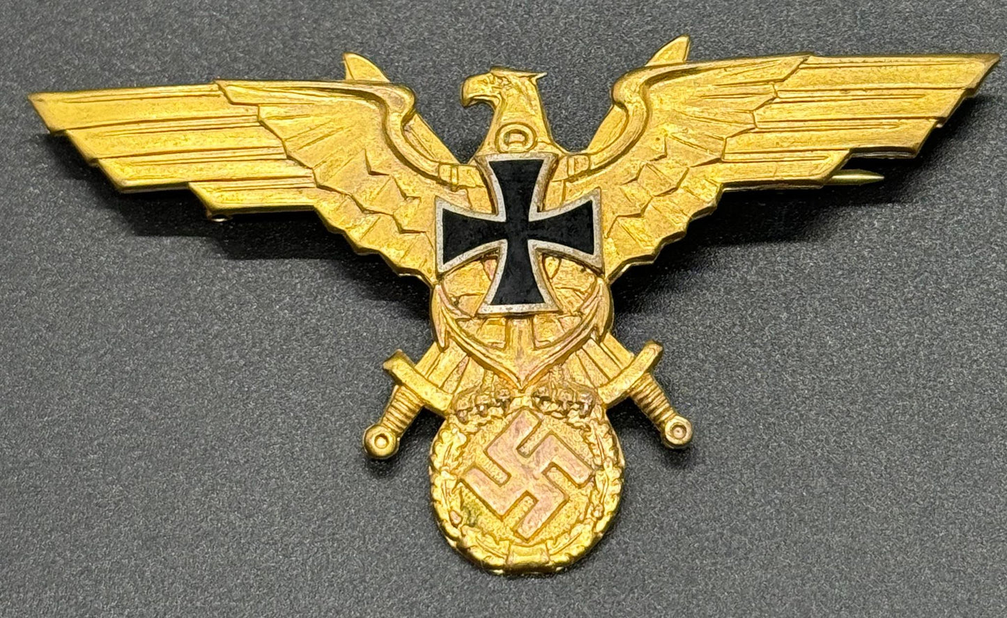 GERMAN WW2 NATIONAL SOZIALISTISCHE DEUTSCHER MARINE BUND NSRKB/NSDMB BREAST EAGLE