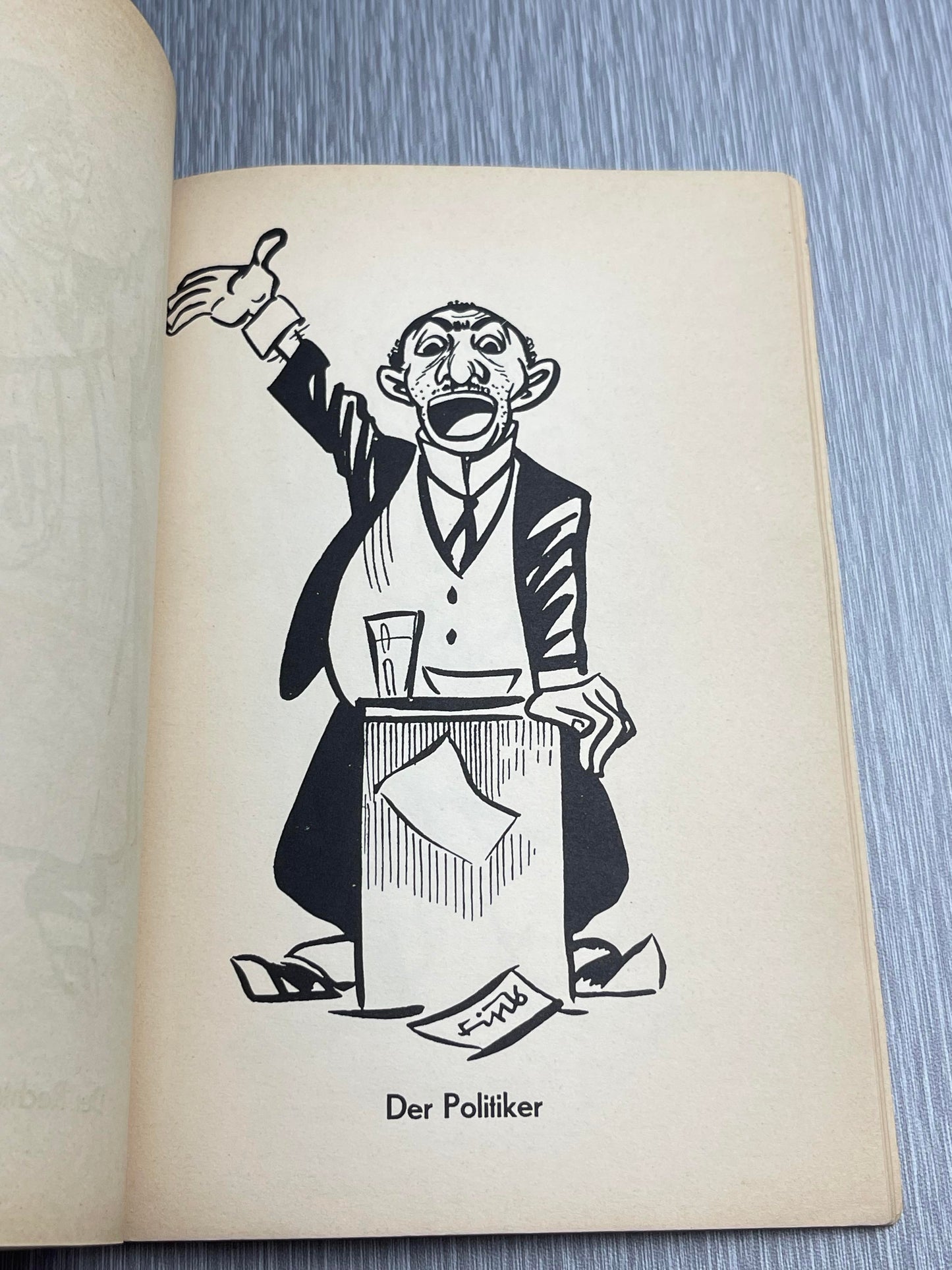 GERMAN WW2 1934 "JUDEN STELLEN SICH VOR" JULIUS STREICHER ANTI-SEMITIC BOOK W/ "FIPS" CARTOONS