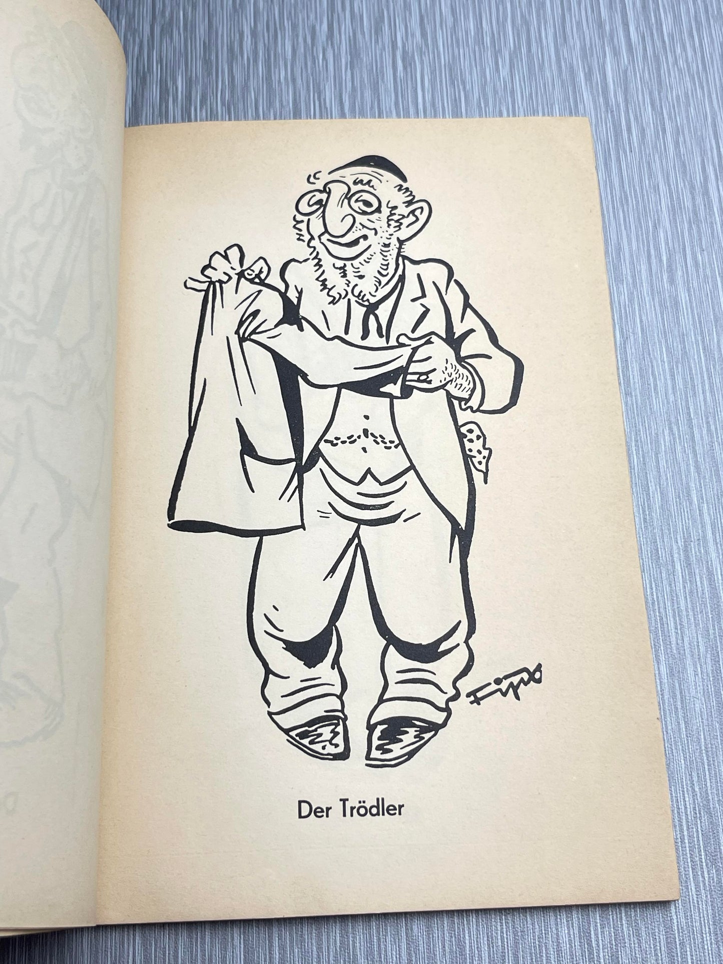 GERMAN WW2 1934 "JUDEN STELLEN SICH VOR" JULIUS STREICHER ANTI-SEMITIC BOOK W/ "FIPS" CARTOONS