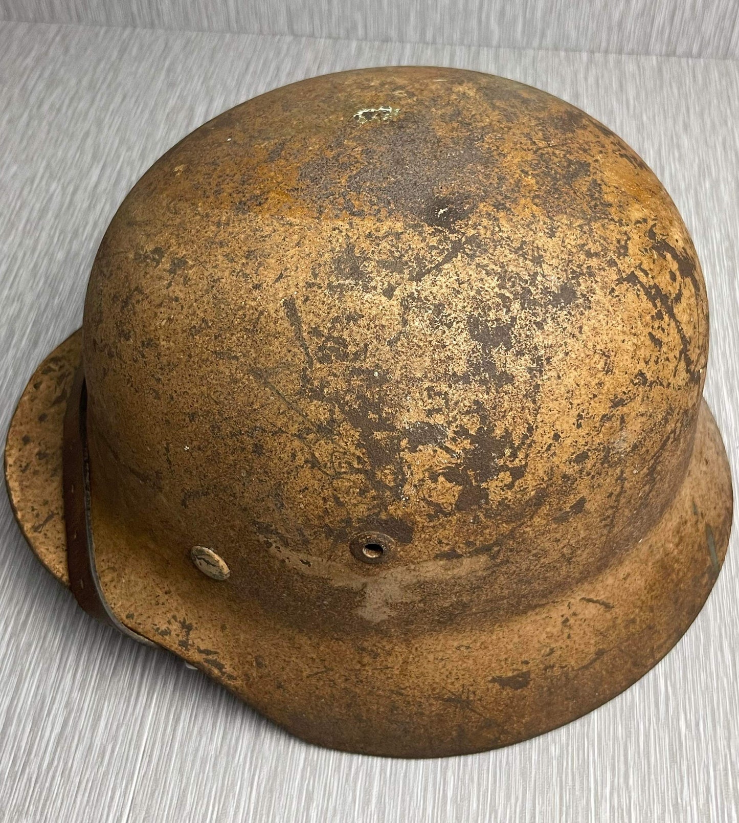 GERMAN WW2 M35 DD DEUTSCHE AFRIKA KORPS LUFTWAFFE CAMOUFLAGED HELMET