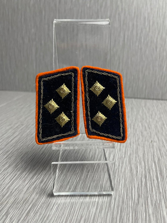 RARE GERMAN WW2 REICHSPOST OFFICER UNIFORM MATCHING COLLAR TAB SET