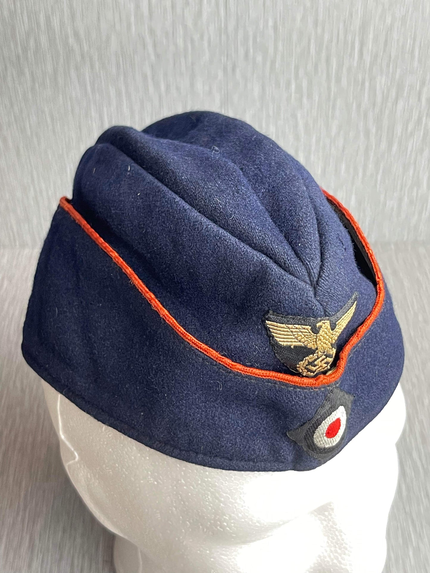 GERMAN WW2 1942 DR 'DEUTSCHE REICHSBAHN' CAP "SCHIFFCHEN" MAKER MARKED