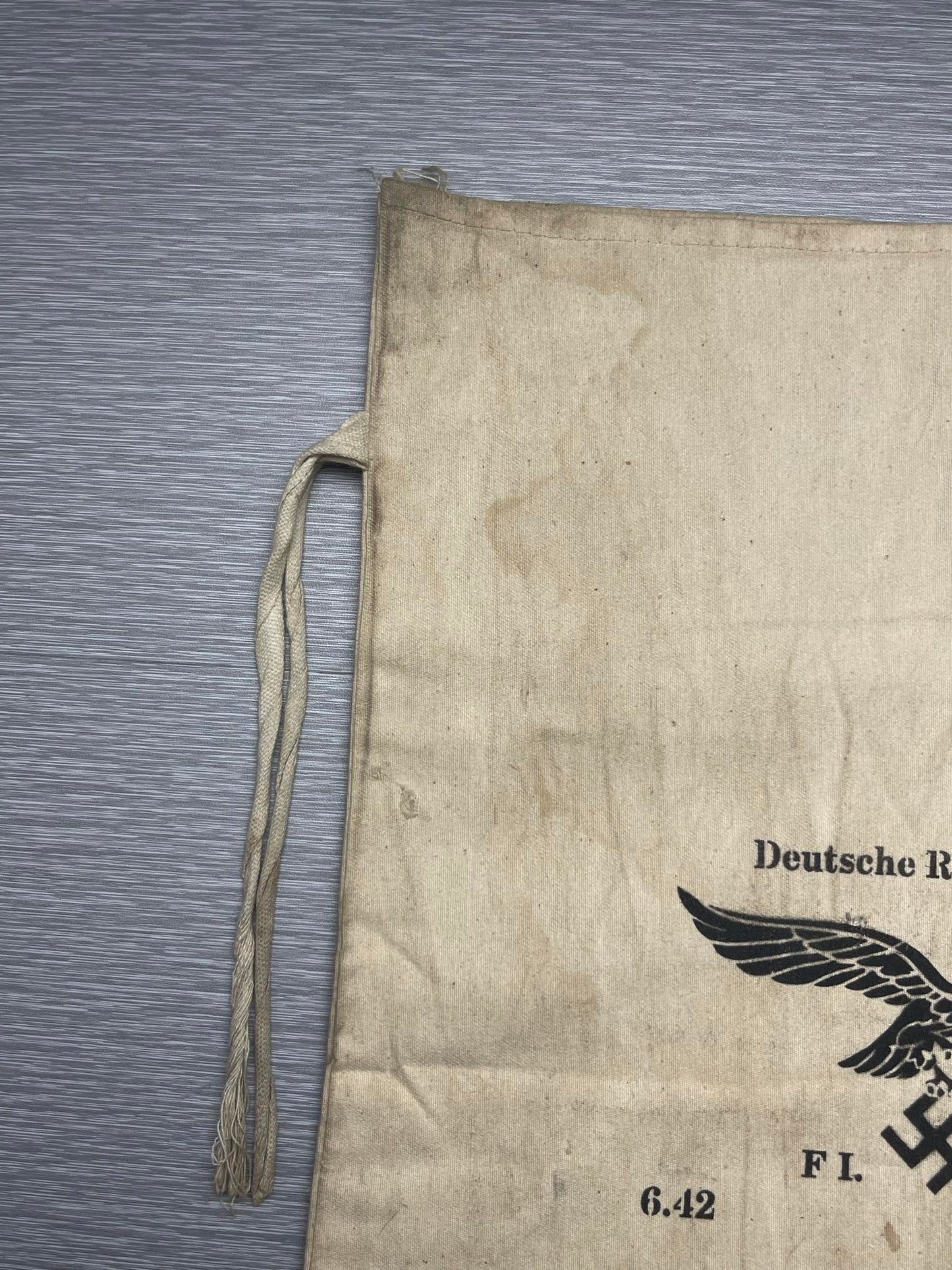 GERMAN WW2 1942 DEUTSCHE REICHSBANK LUFTWAFFE SERVICEMEN LARGE PAYROLL BAG RARE