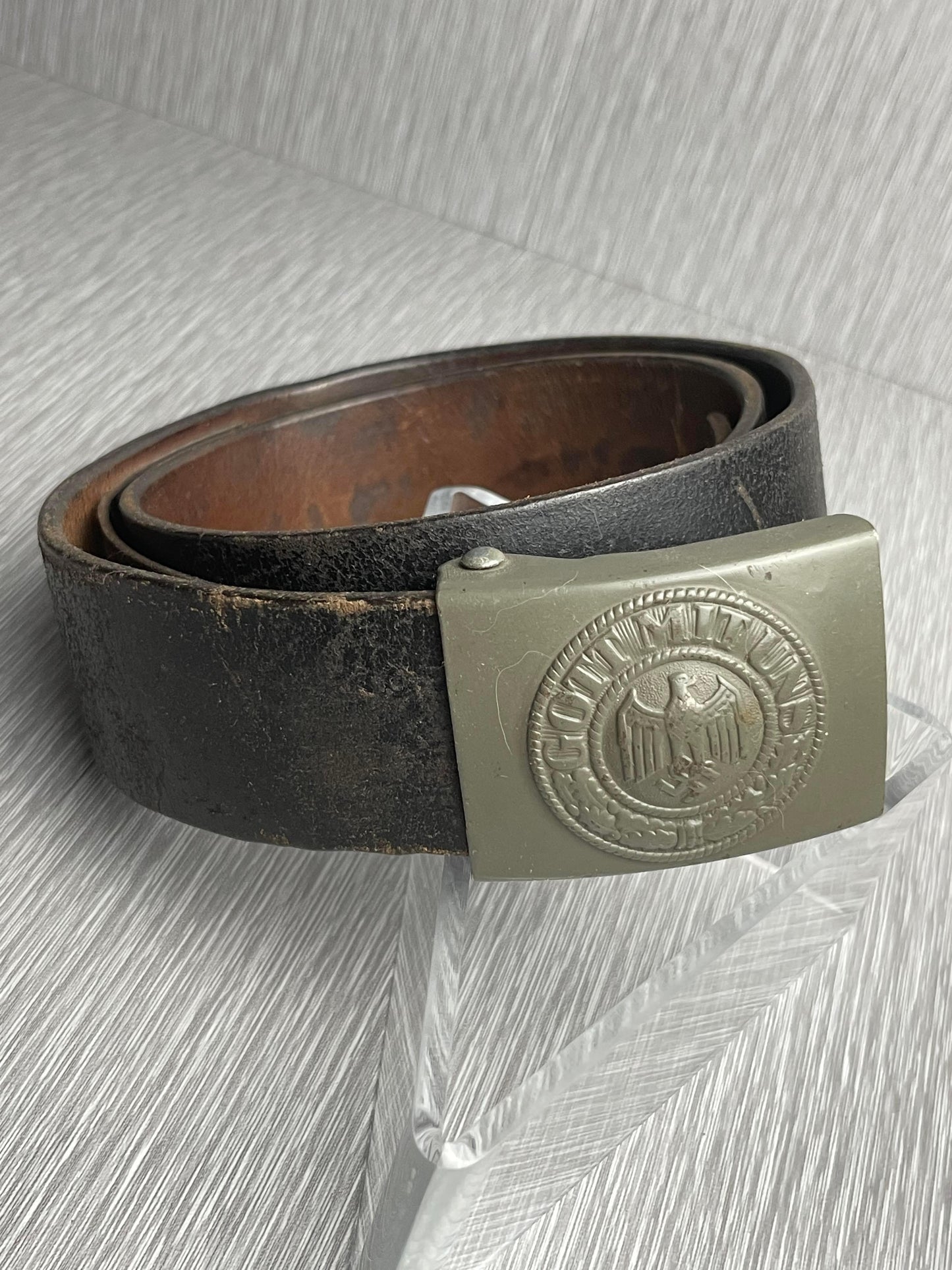 GERMAN WW2 HEER LATE WAR BELT & BUCKLE SET