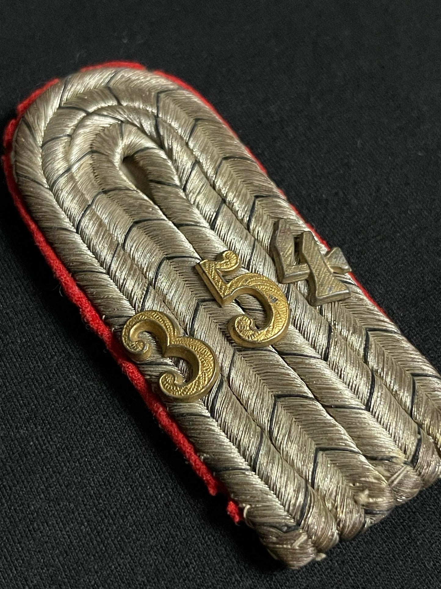 IMPERIAL GERMAN PRUSSIAN ARTILLERY 354TH REGIMENT SHOULDER BOARD RARE