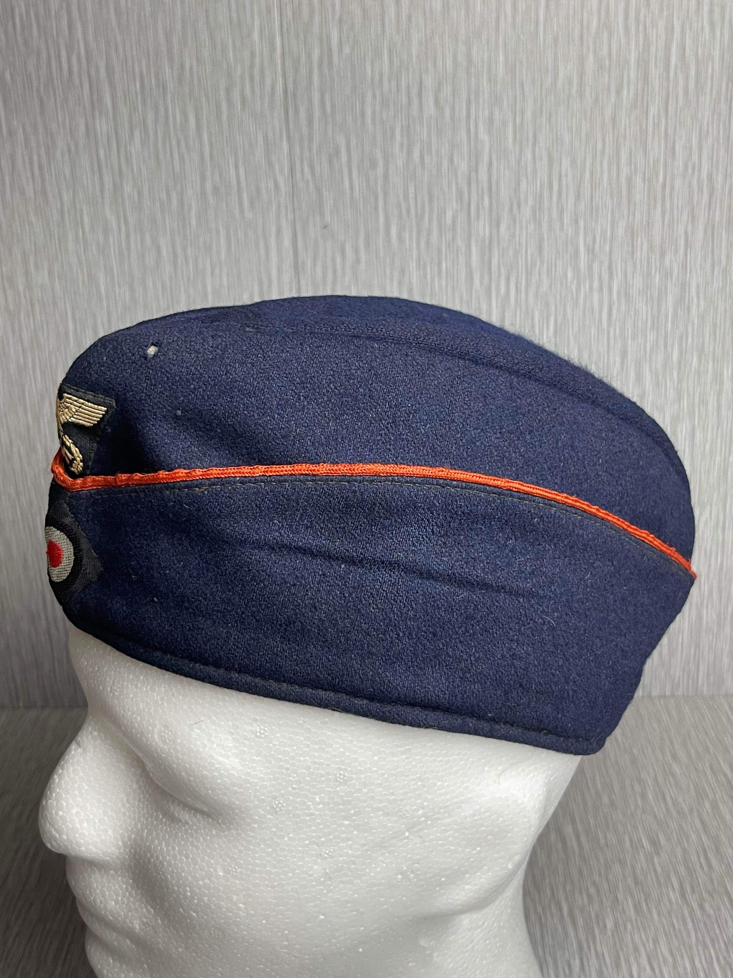 GERMAN WW2 1942 DR 'DEUTSCHE REICHSBAHN' CAP "SCHIFFCHEN" MAKER MARKED