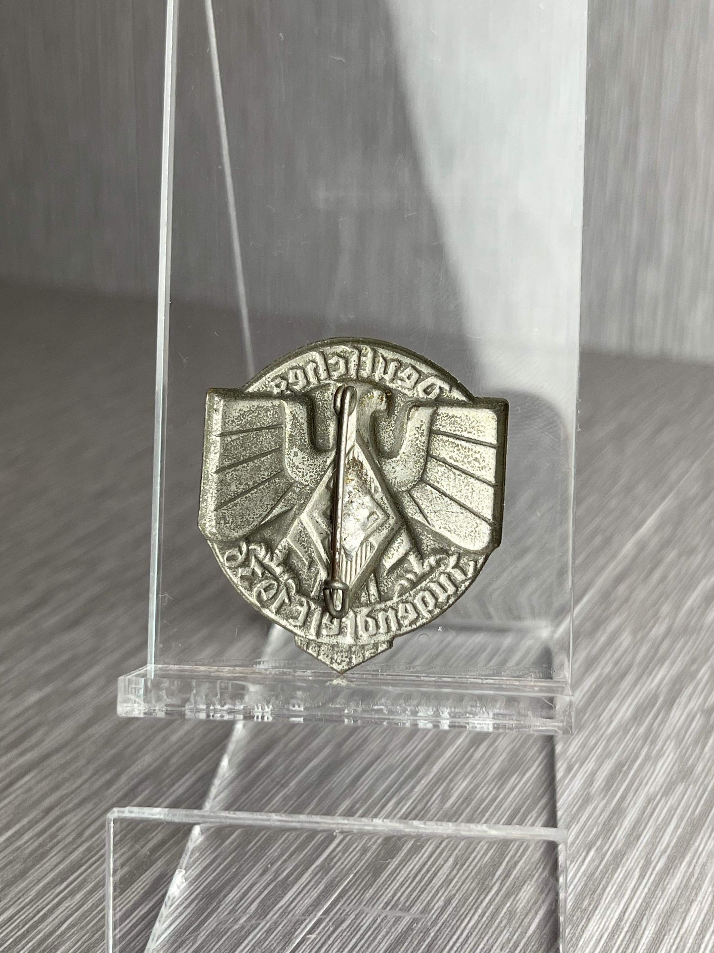 GERMAN WW2 HITLER JUGEND "DEUTSCHES JUGENDFEST 1936" BADGE/TINNIE